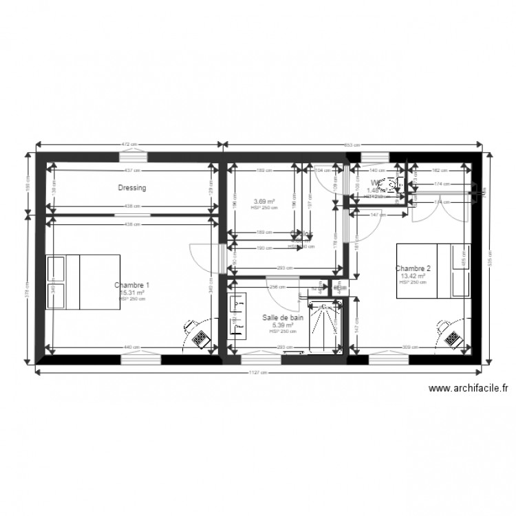 etages . Plan de 0 pièce et 0 m2