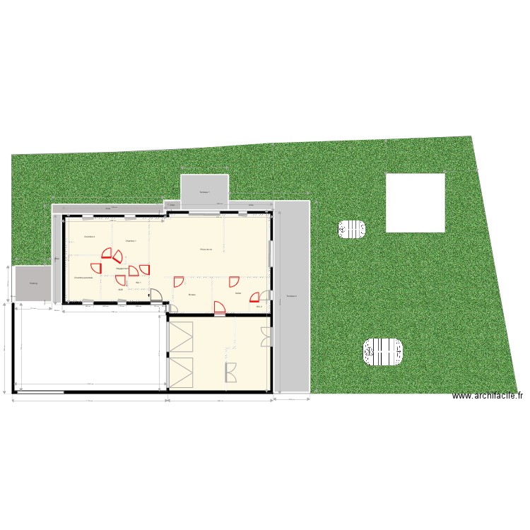 Maison 5 vide. Plan de 0 pièce et 0 m2