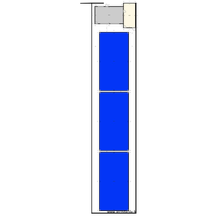 club house plus terrains. Plan de 0 pièce et 0 m2