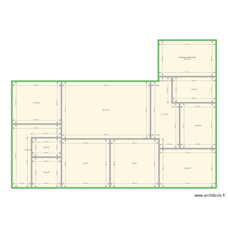 Habitable 1. Plan de 0 pièce et 0 m2