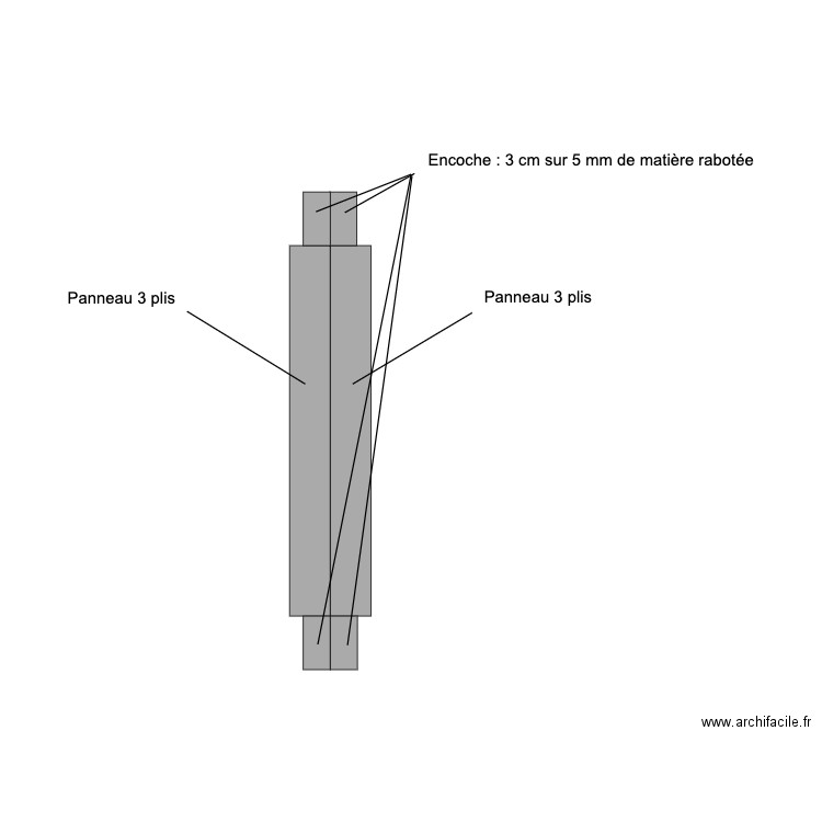 panneau 3 plis. Plan de 0 pièce et 0 m2