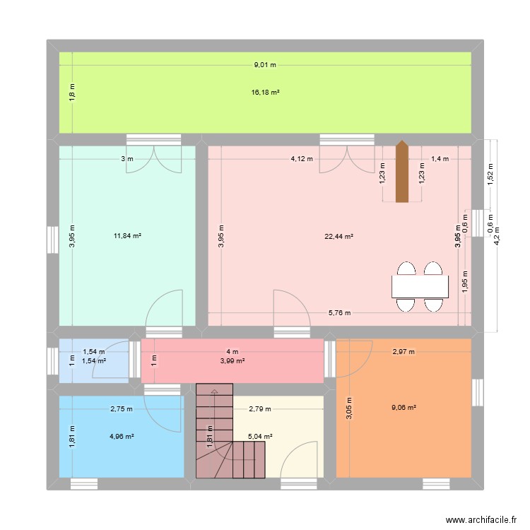 Oui selon Fab. Plan de 8 pièces et 75 m2