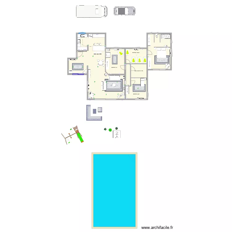 maison. Plan de maison. Plan de