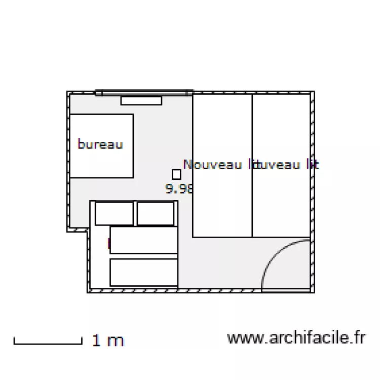 chambre emma. Plan de 