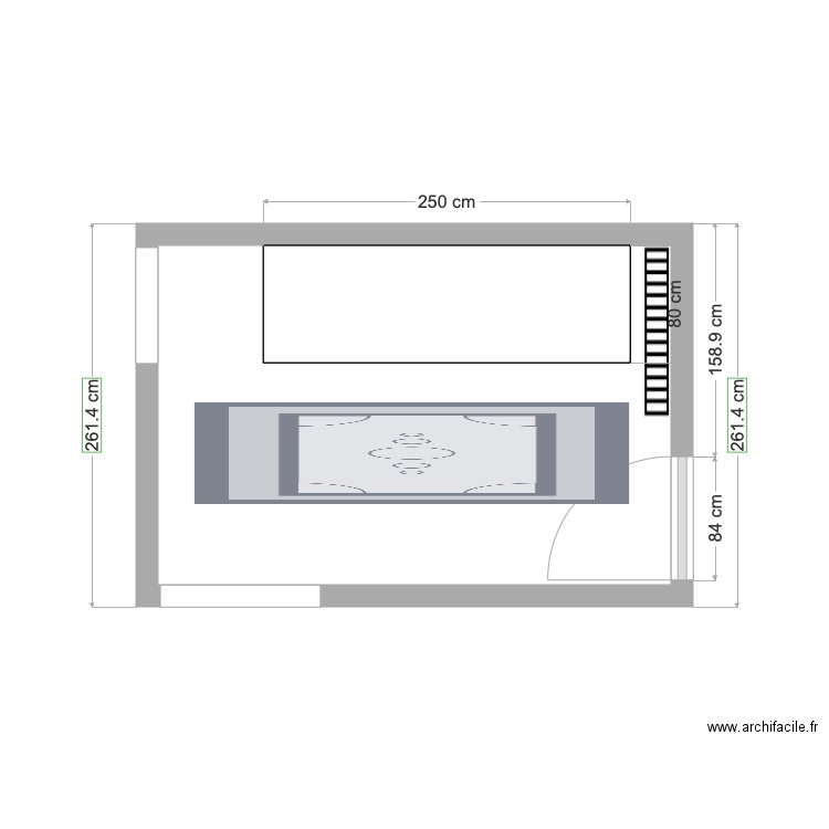 Pourville cheminée. Plan de 0 pièce et 0 m2