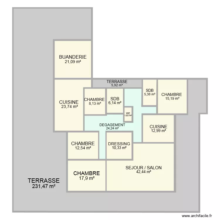 MAISON PARENTS. Plan de 