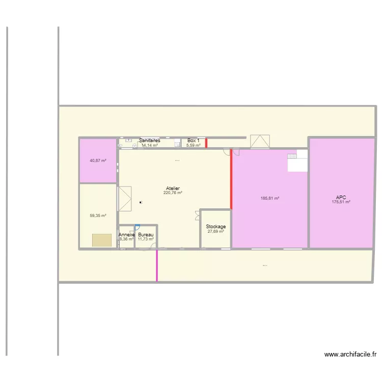 Hangar version 1. Plan de Hangar version 1. Plan de