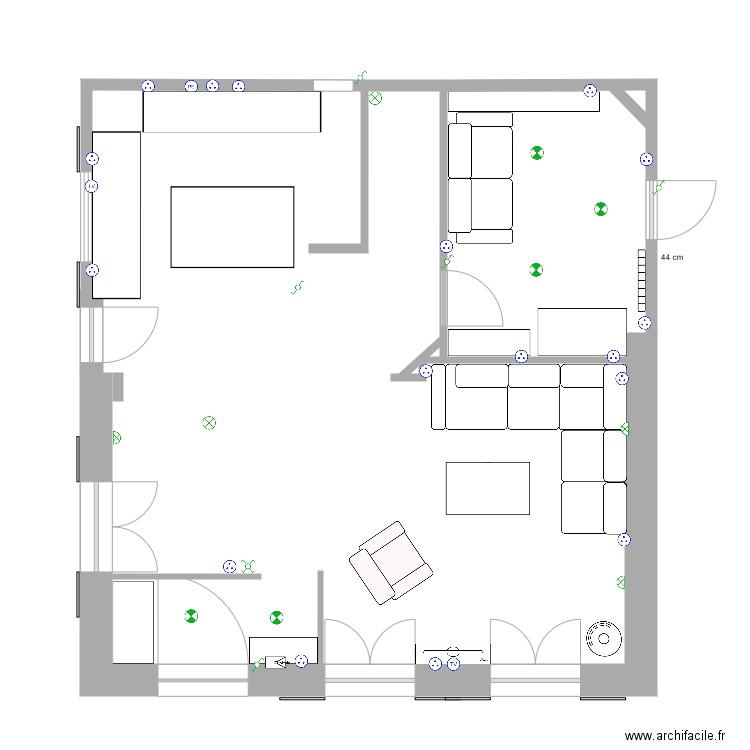 RDC Cedres v5. Plan de 0 pièce et 0 m2