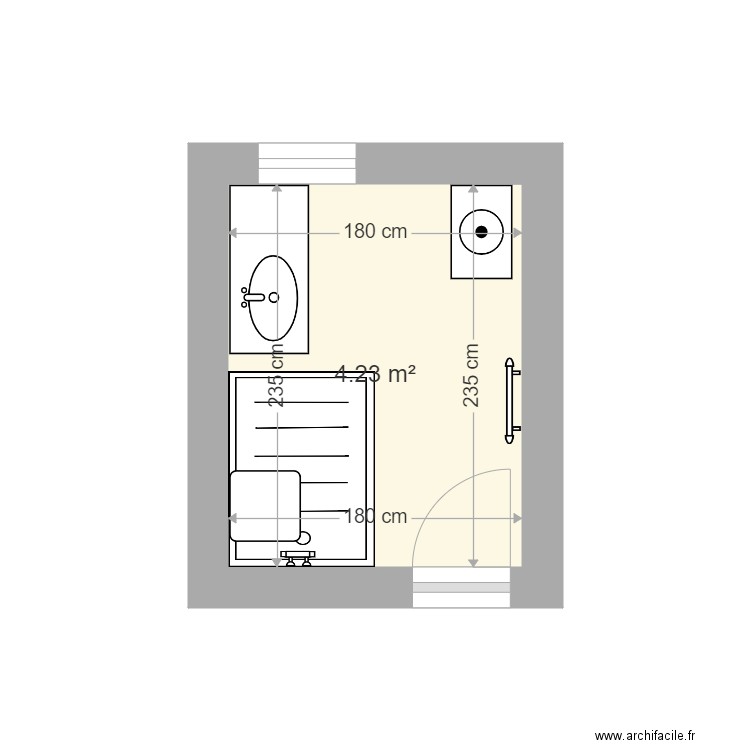 POULET SDB 2. Plan de 0 pièce et 0 m2