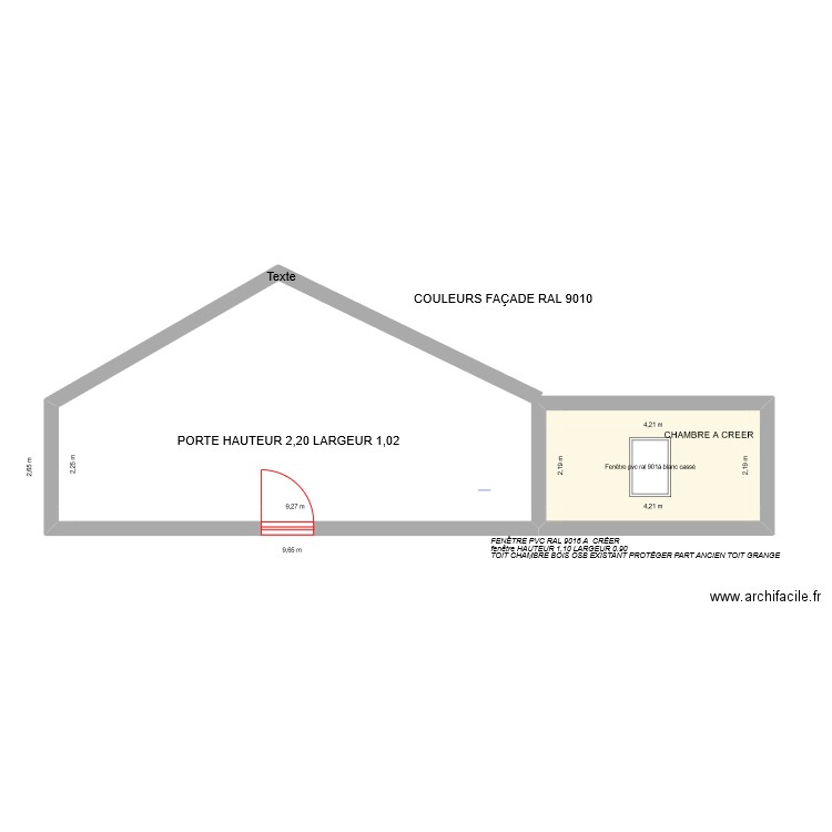 MESURE. Plan de 0 pièce et 0 m2