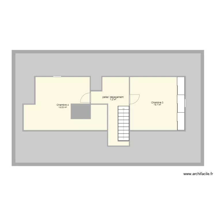 Maison R combles. Plan de Maison R combles. Plan de