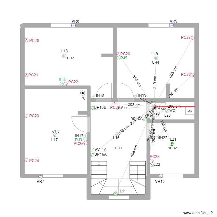 SAADO RAMAN ETAGE p5. Plan de 0 pièce et 0 m2