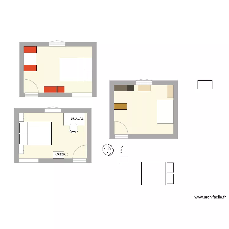 Chambre Angelina2. Plan de 