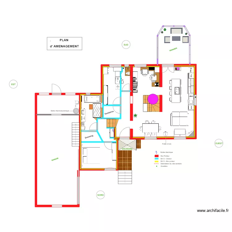 Plan d'am&eacute;nagement_Peupliers. Plan de 