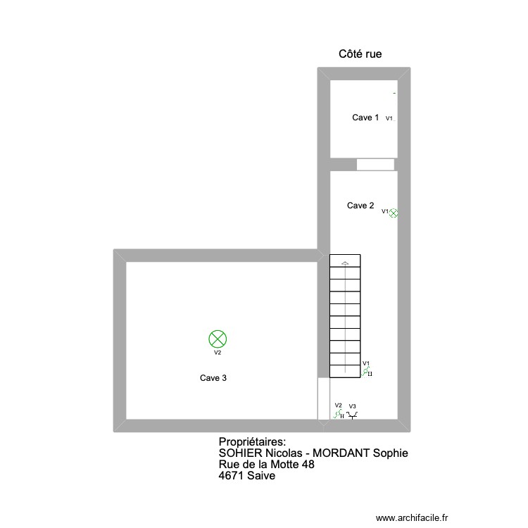 Maison moi cave. Plan de 0 pièce et 0 m2