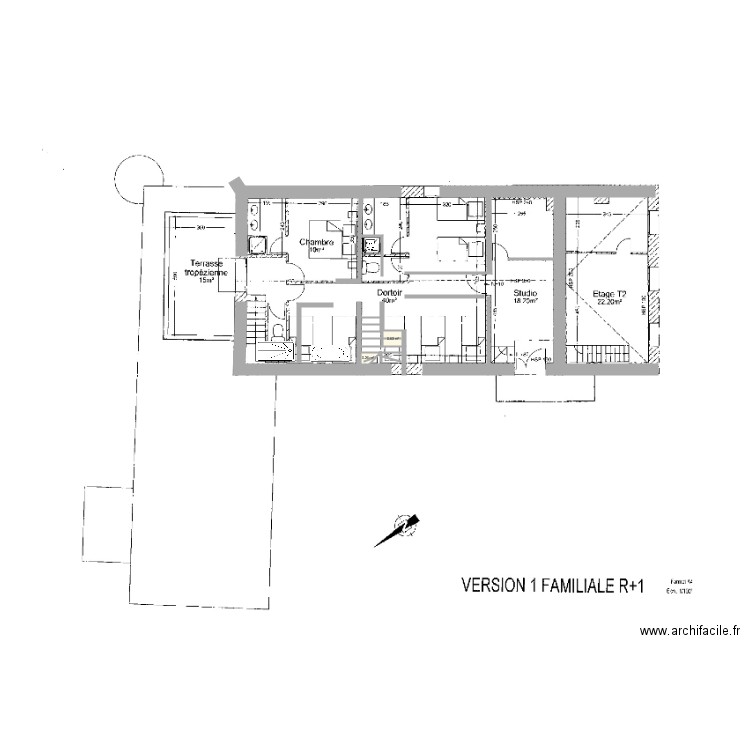 etage La Rouviere 2. Plan de 0 pièce et 0 m2