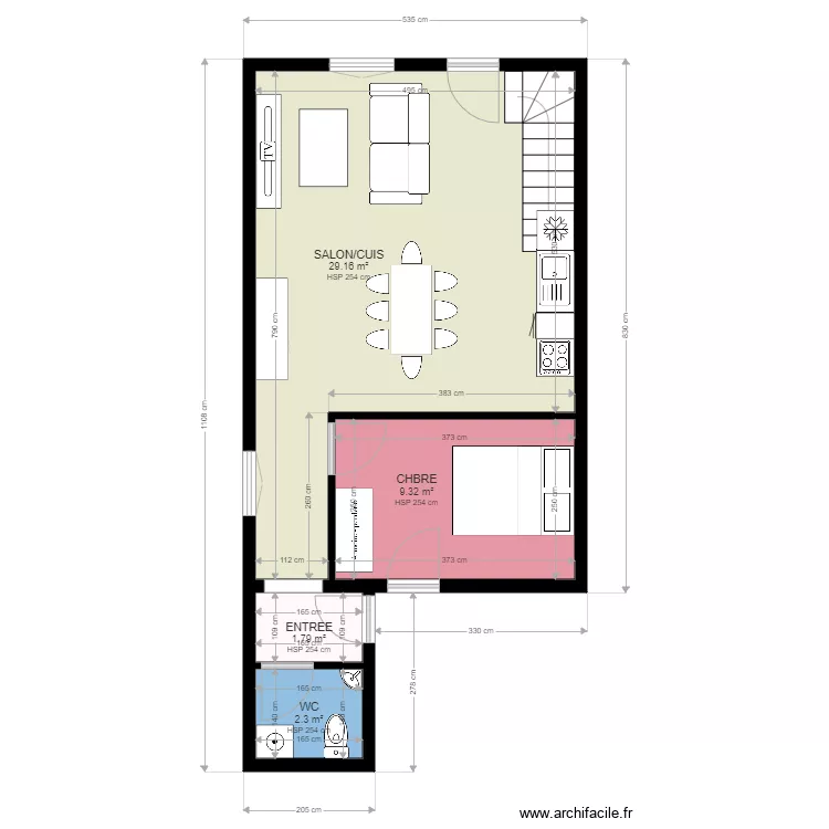 T4 RDC DUPLEX SAVIGNY. Plan de 