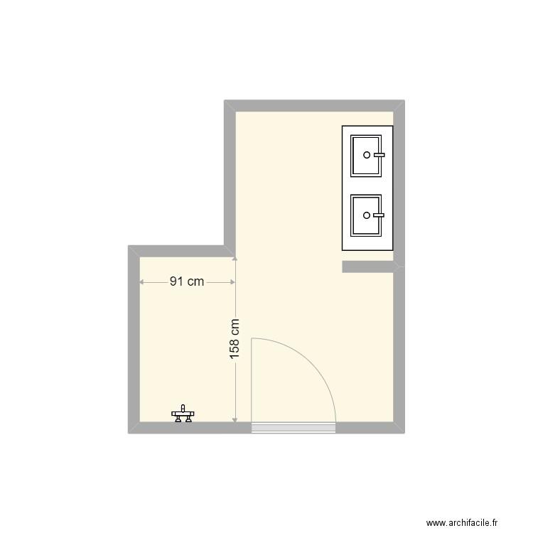 Kantemir SDB existant. Plan de 0 pièce et 0 m2