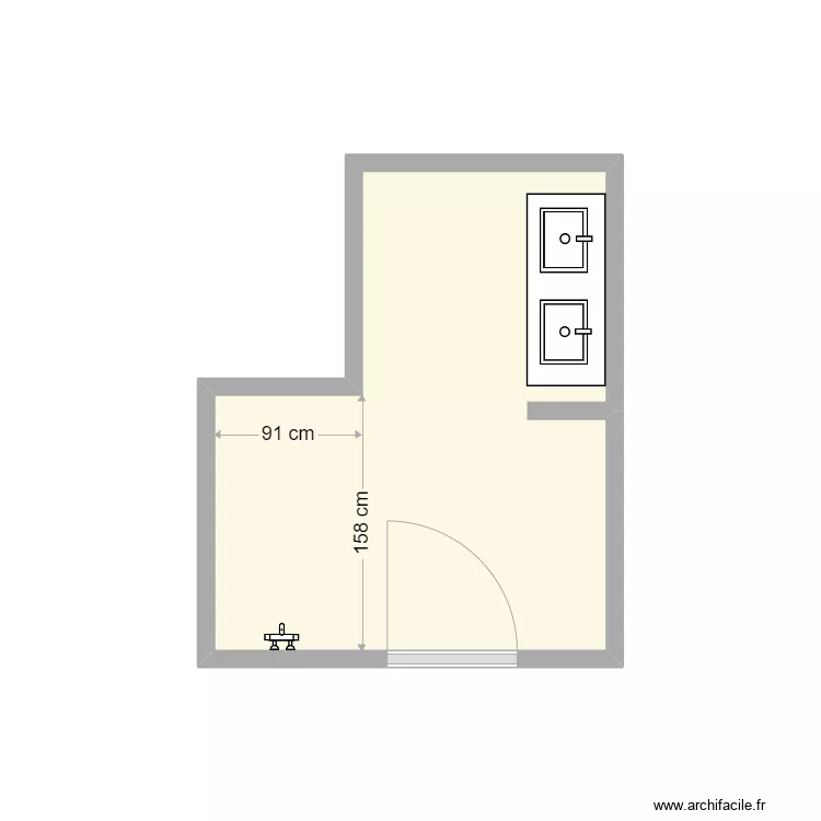 Kantemir SDB existant. Plan de 