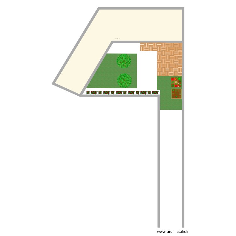 Jardin V1. Plan de 0 pièce et 0 m2