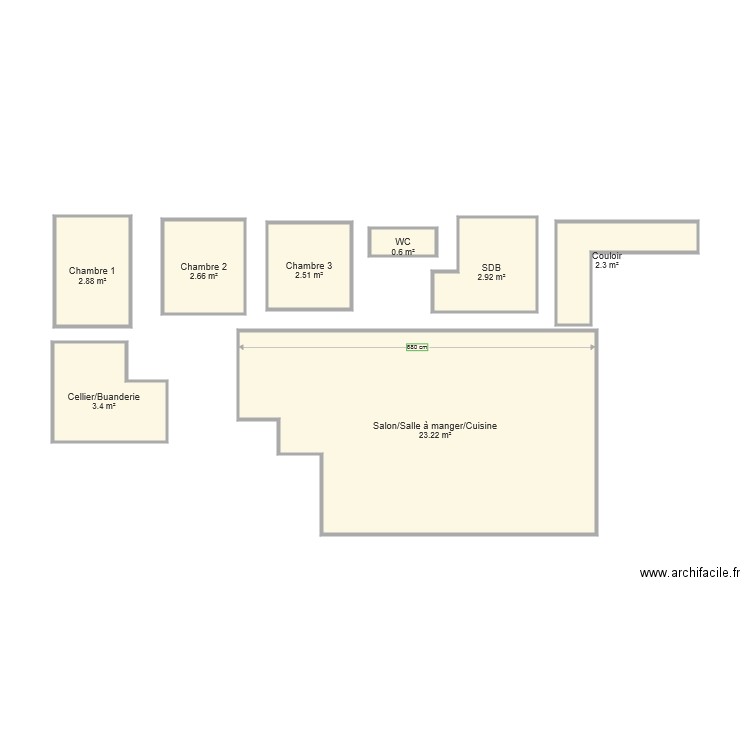 pieces maison m2 réel selon métrage. Plan de 0 pièce et 0 m2