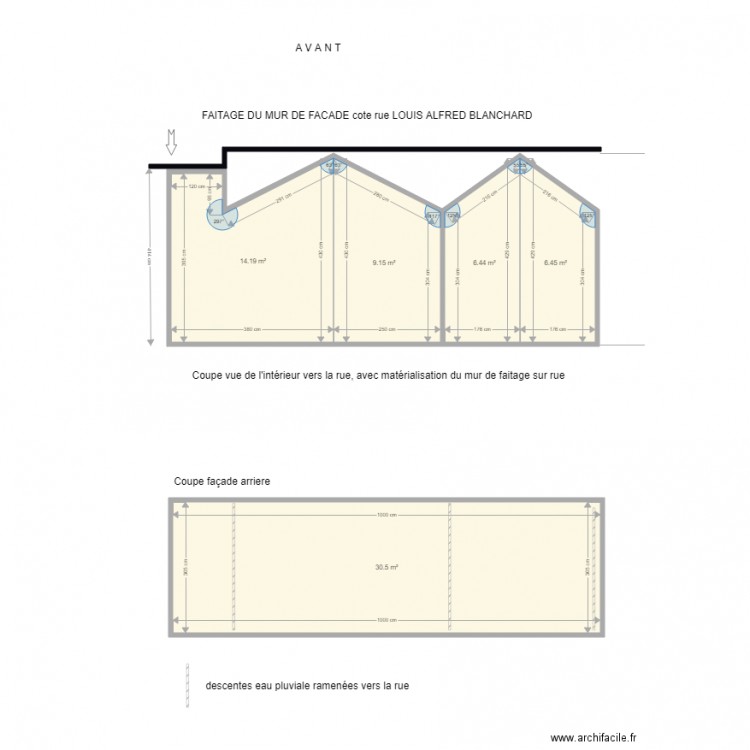 DP COUPES BEGLES existant. Plan de 0 pièce et 0 m2