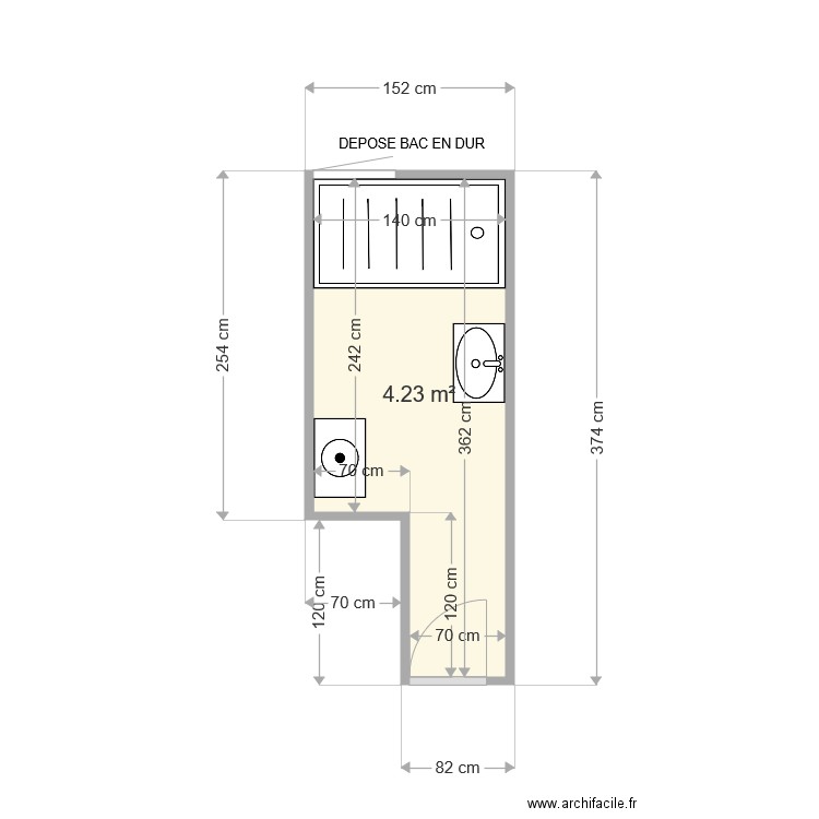 LEMAIRE YVETTE . Plan de 0 pièce et 0 m2