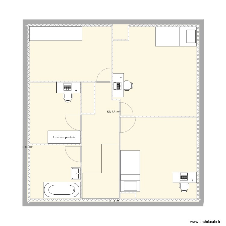 ETAGE. Plan de 0 pièce et 0 m2