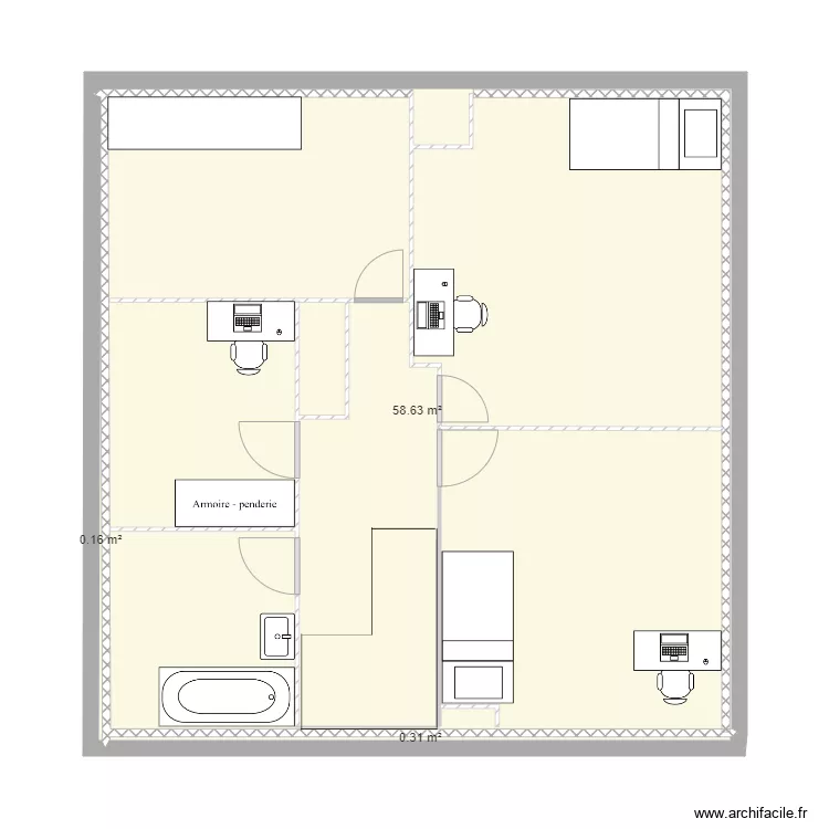 ETAGE. Plan de 