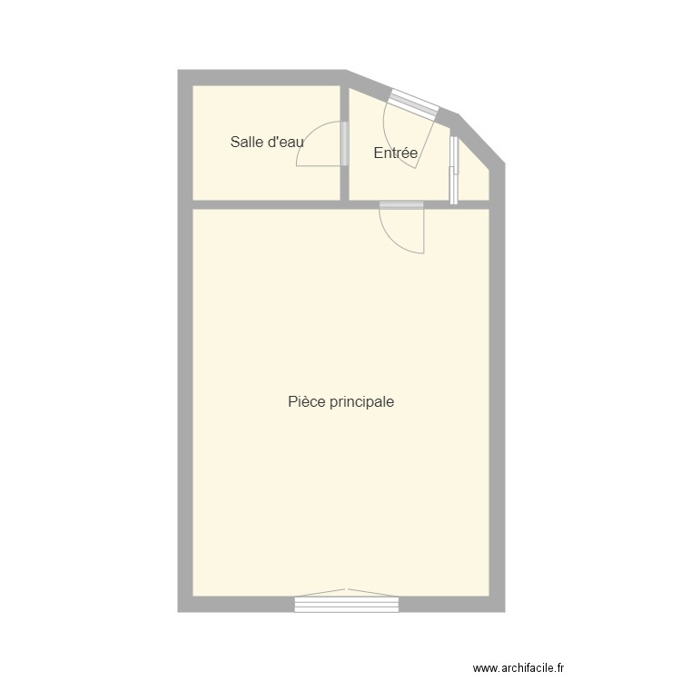 appartement rez de chaussée . Plan de 0 pièce et 0 m2