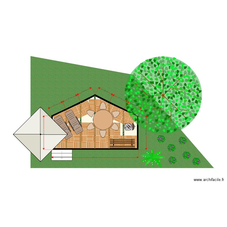 Terrasse Lyons. Plan de 0 pièce et 0 m2