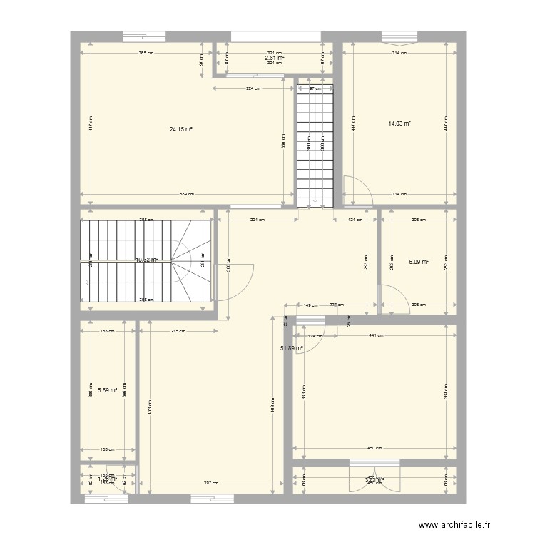 duplex am17. Plan de 0 pièce et 0 m2