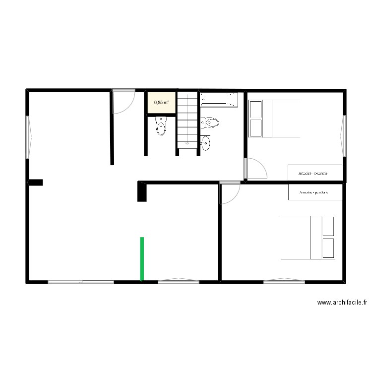 CASA VILLER CON MUEBLES. Plan de 1 pièce et 1 m2