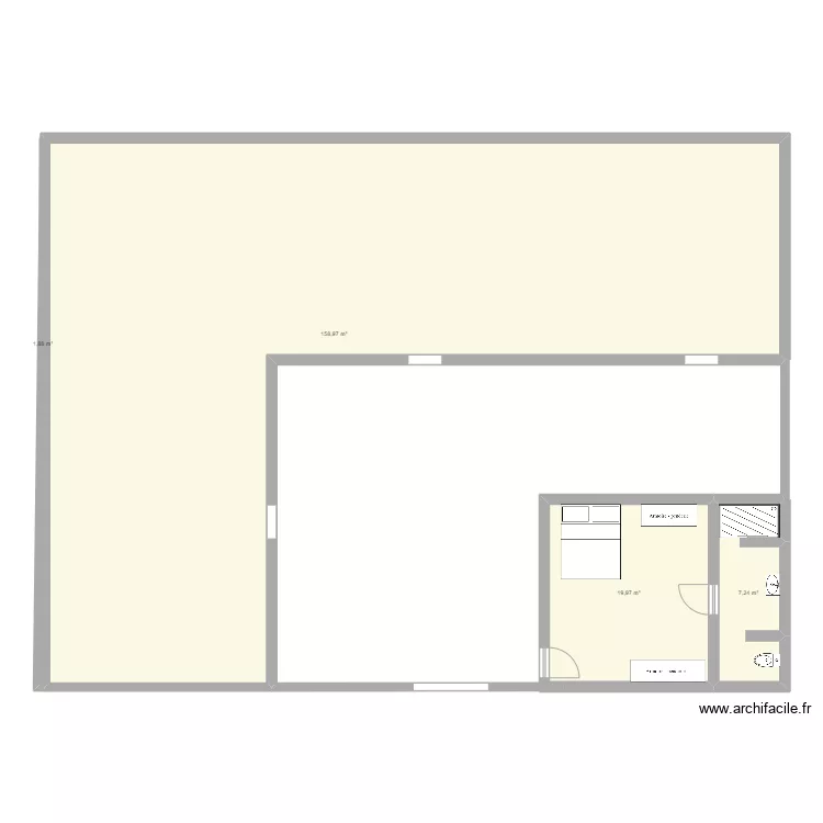 poulailler 300m2. Plan de 