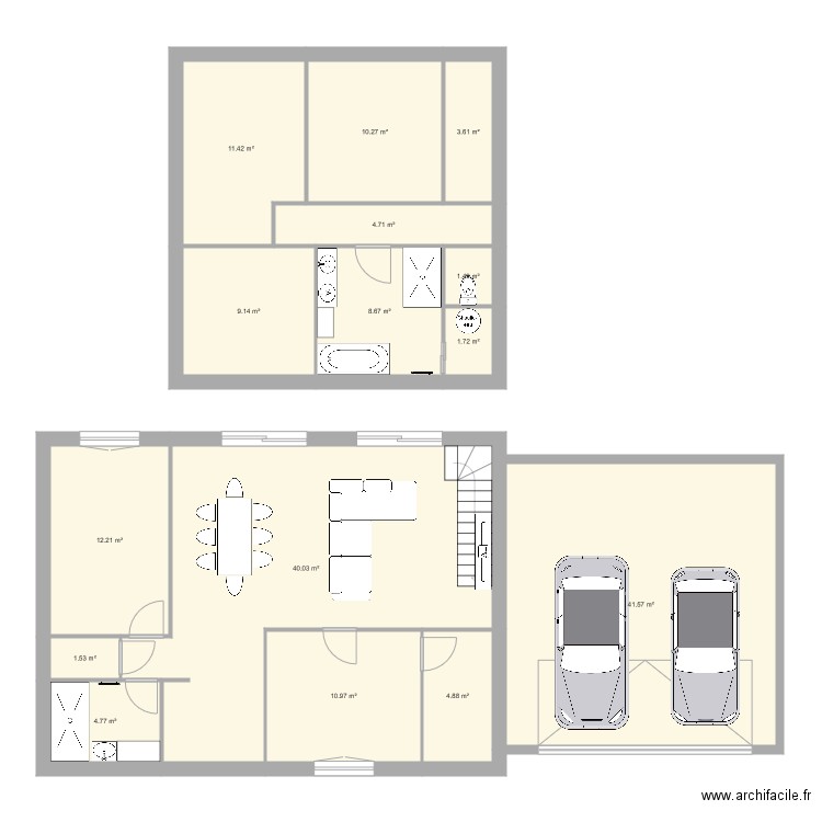 Plan Chênes v2. Plan de 0 pièce et 0 m2