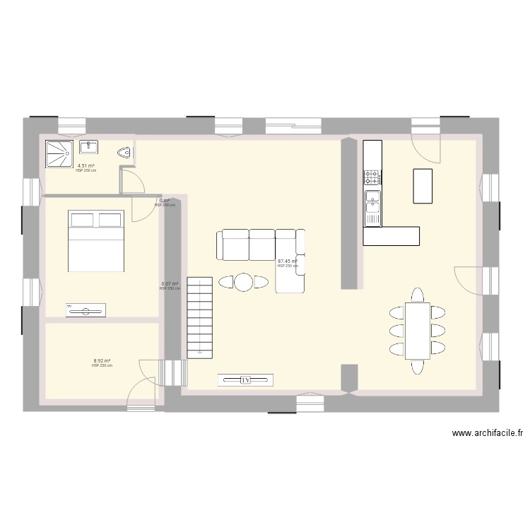 rdc new 2. Plan de 0 pièce et 0 m2