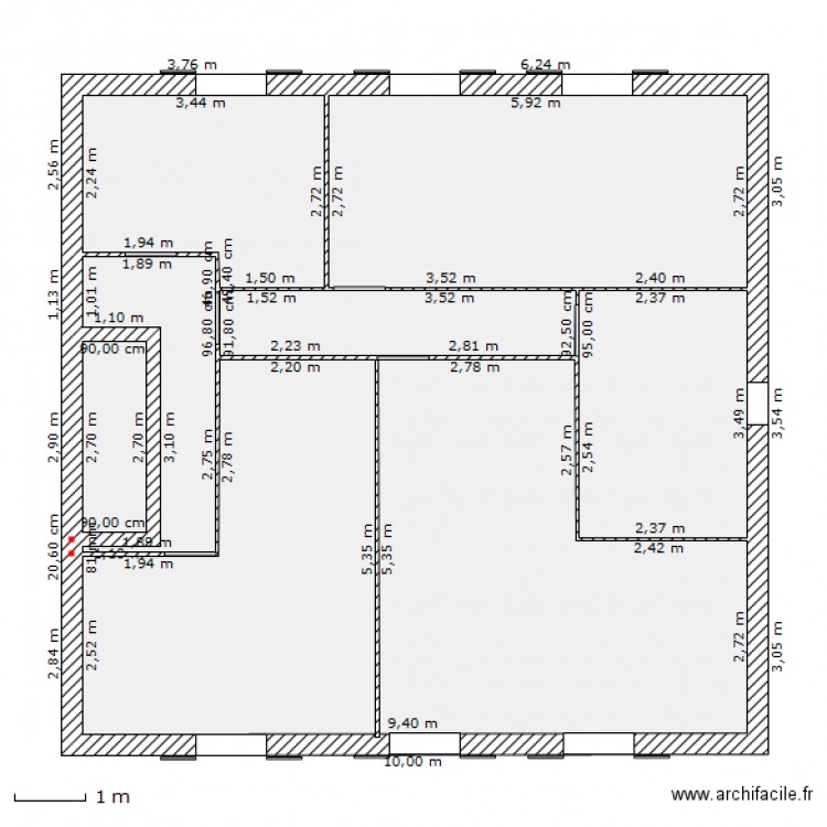 ETAGE DU 185. Plan de 0 pièce et 0 m2