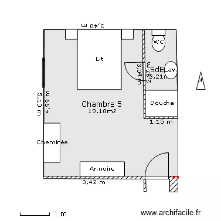 Chambre 5 a. Plan de Chambre 5 a. Plan de