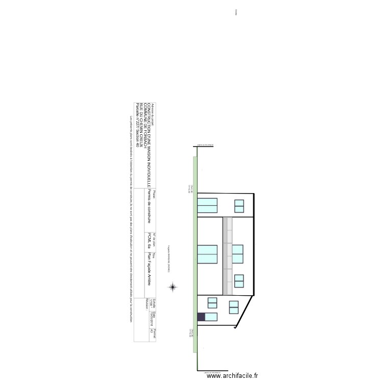 Brian FACADE ARRIERE  . Plan de 0 pièce et 0 m2