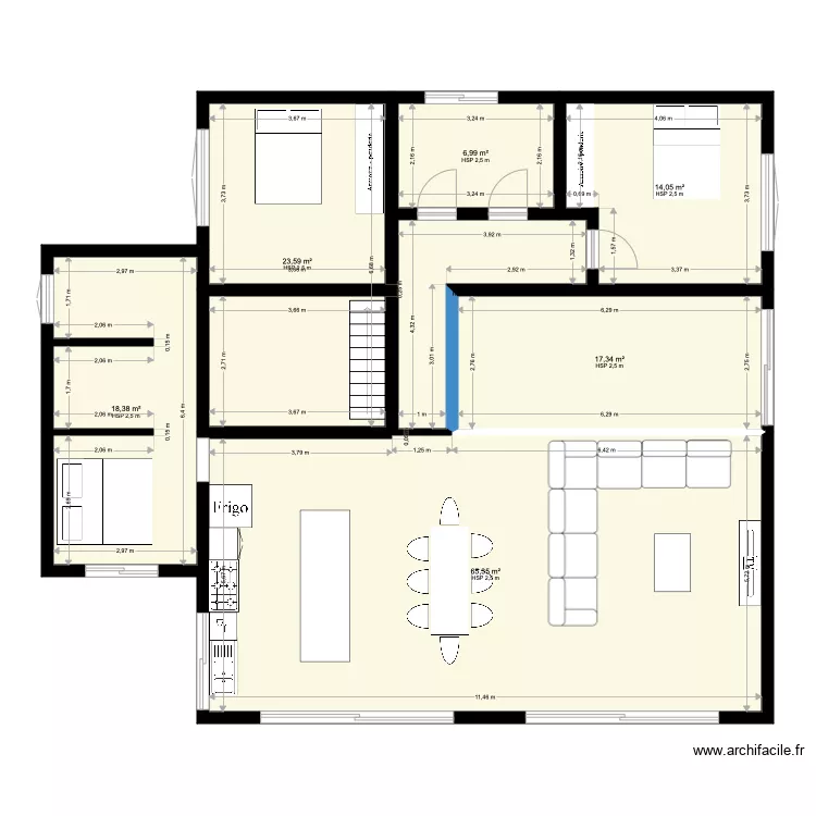 laluque foret final . Plan de 