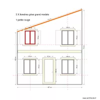Facade OUEST BATIMENT vrai dimension 01 2022