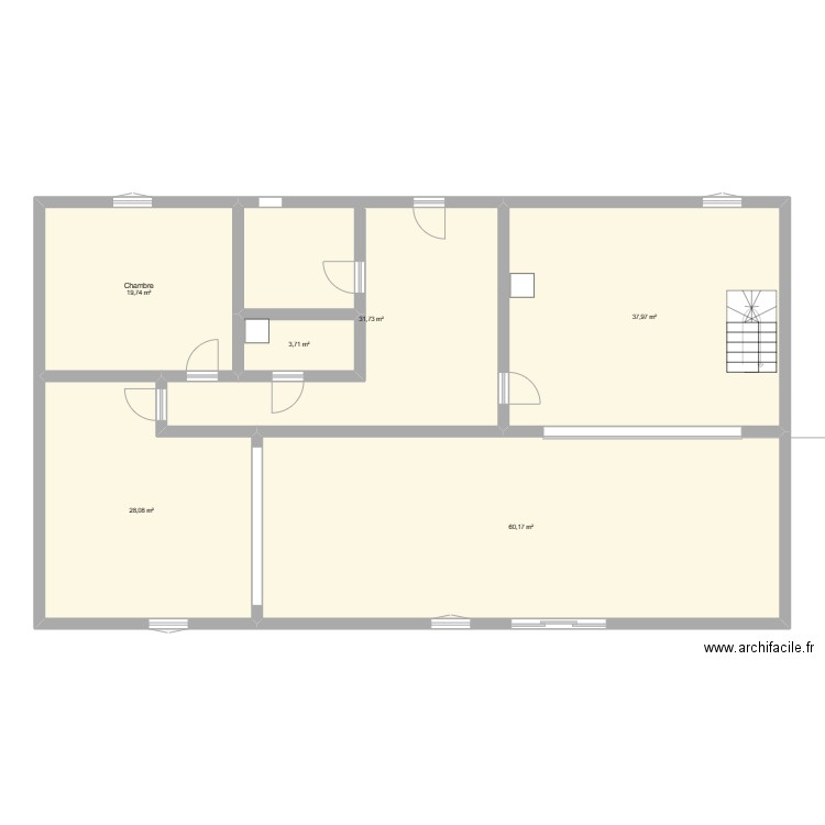MAISON ETAGE. Plan de 0 pièce et 0 m2