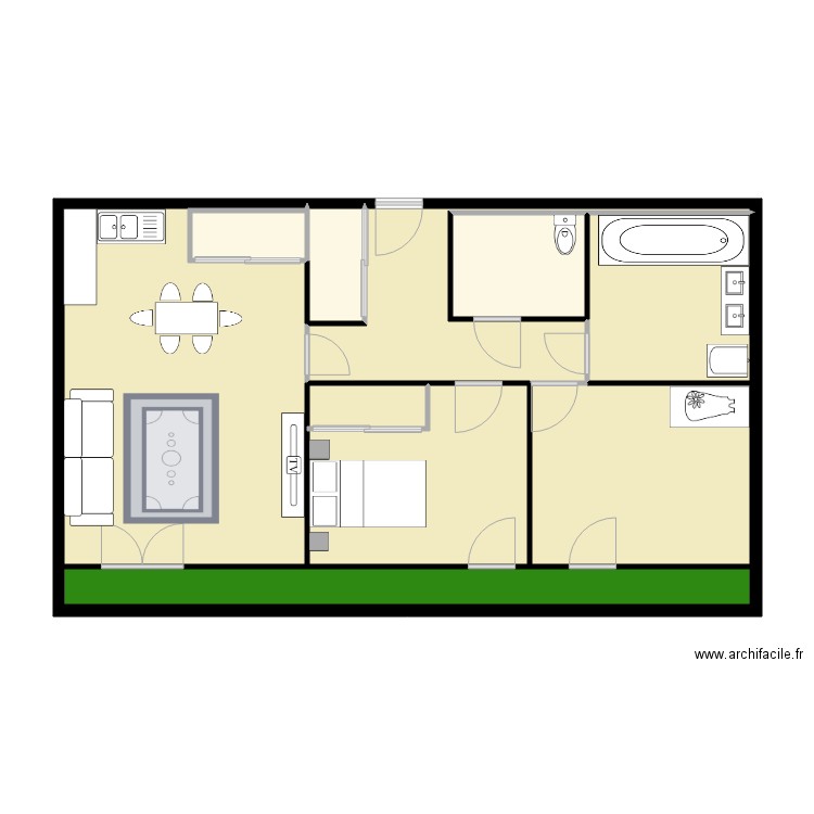 plan d appt. Plan de 0 pièce et 0 m2