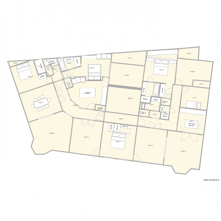 Tervuren 2 3 chambres Master arrière. Plan de 0 pièce et 0 m2