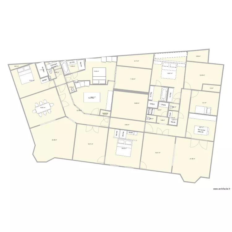 Tervuren 2 3 chambres Master arri&egrave;re. Plan de 0 pièce et 0 m2