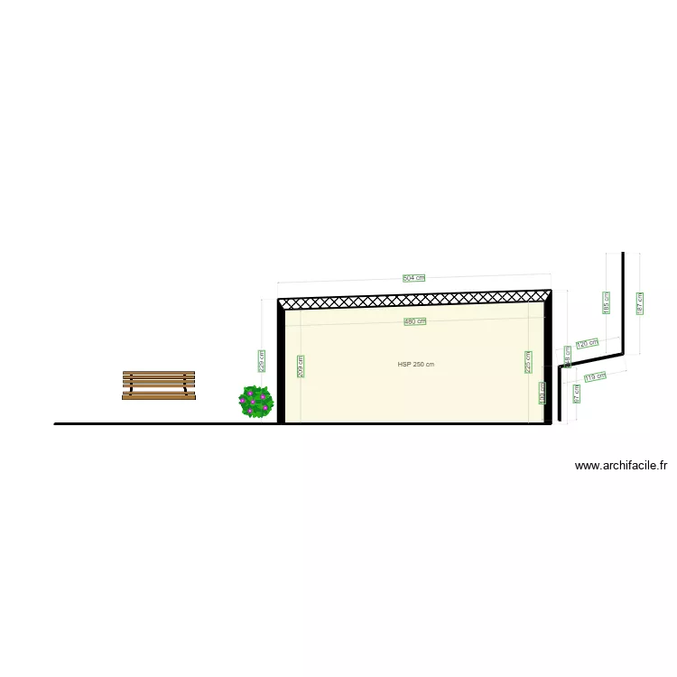 plan coupe chalet jardin . Plan de plan coupe chalet jardin . Plan de