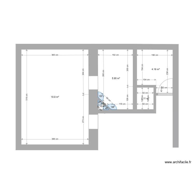 PREMIER ETAGE ORIGINE. Plan de 