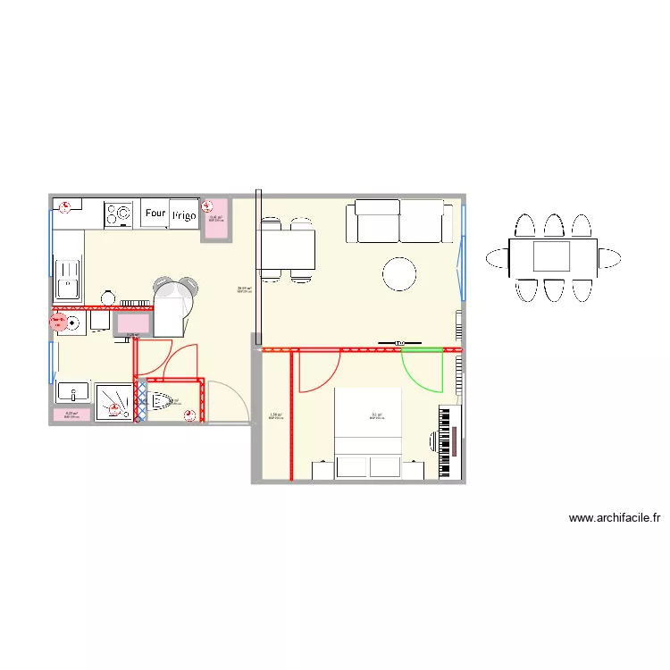 Saint-Fran&ccedil;ois_V Bis Meubl&eacute; 5_Variante_20220912. Plan de 