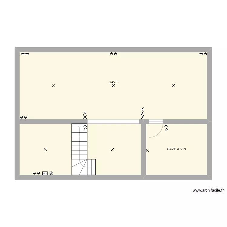 CAVE THIBAUD. Plan de 