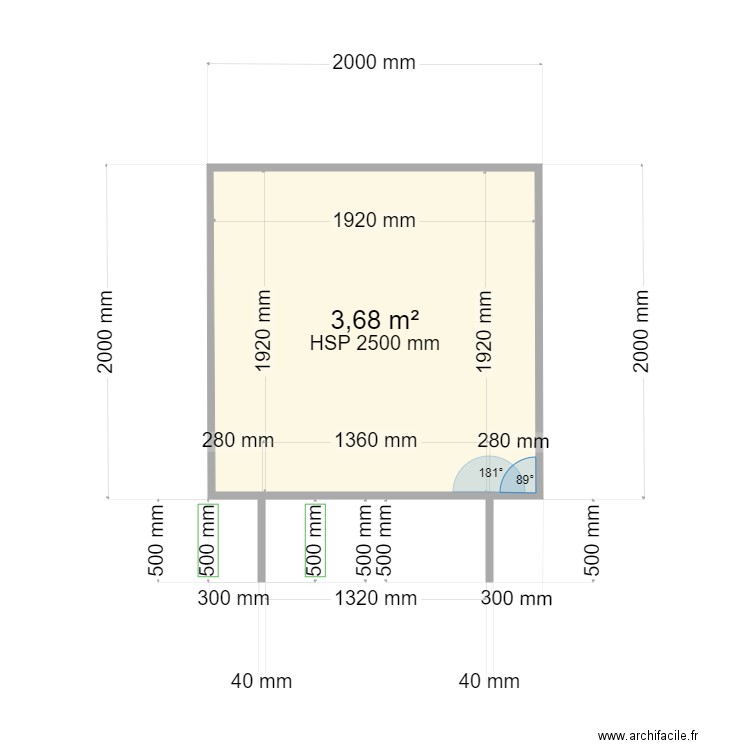 PANNEAU GBA 2000X2000. Plan de 0 pièce et 0 m2